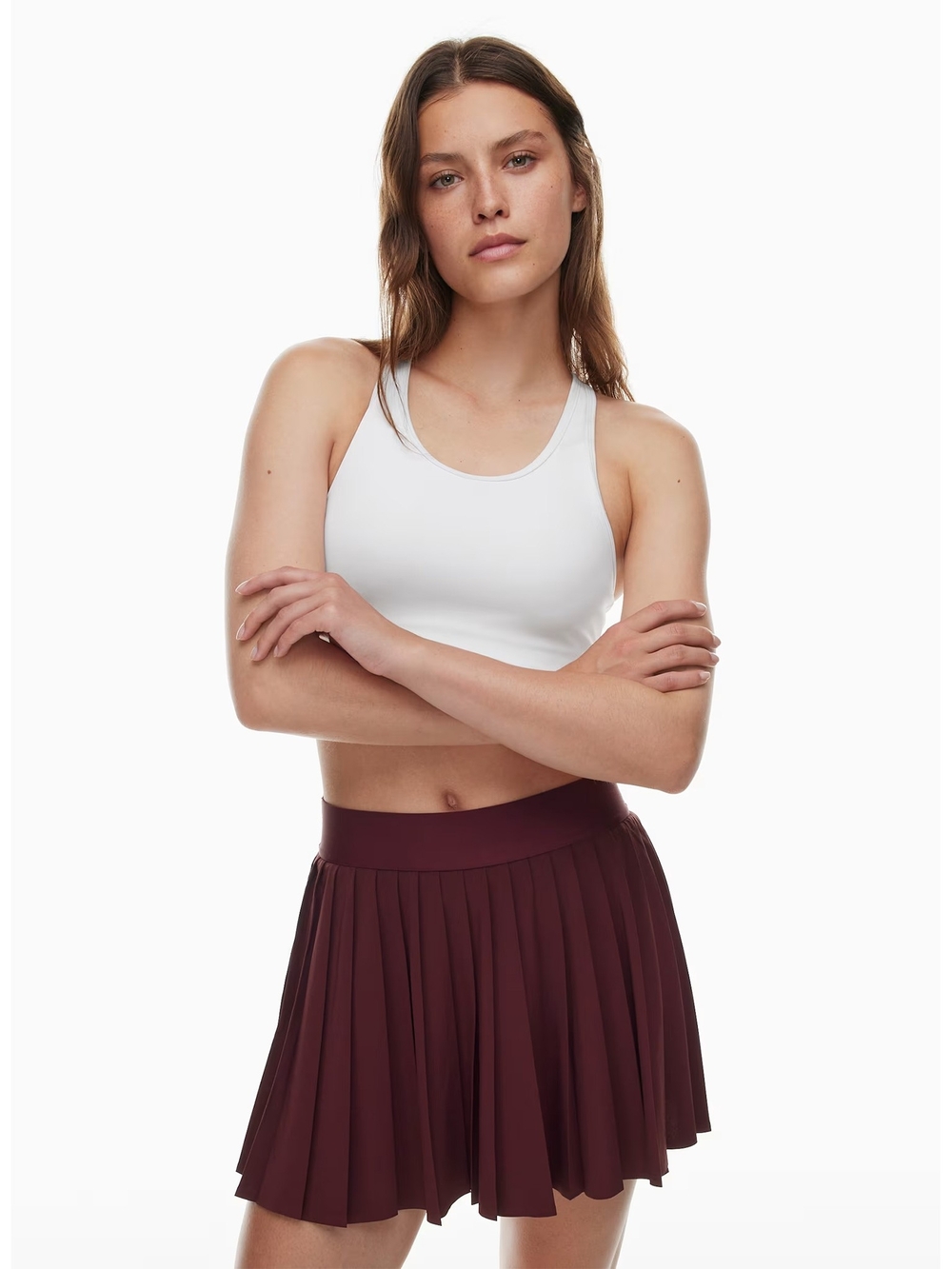 Aritzia Golden MoveTech Tennis Pro Micro Skirt - Spiced Burgundy